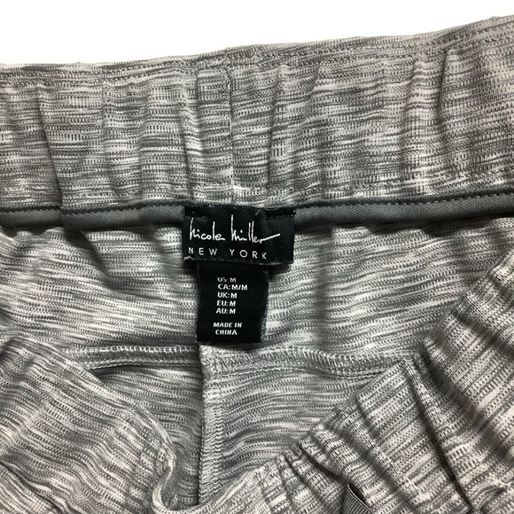Nicole Miller New York Heathered Grey Technical Jogger Size Medium - Picture 3 of 6